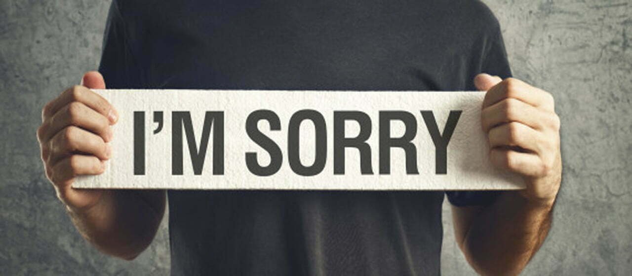 I Am Sorry Message